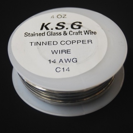 14 Gauge (Heavy) Tinned Copper Wire, 20 ft - Whittemore-Durgin Stained  Glass Supplies
