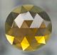 Amber 20 mm Round Faceted Glass Jewel