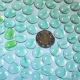 Streaky Clear Green Transparent - 5/8 inch Medium Size
