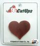 CU25 Opaque Red Heart CutUps