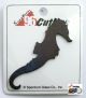 CU35 Black Iridescent Sea Horse CutUps